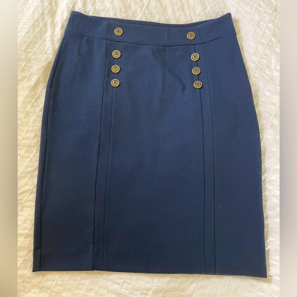 Classic Navy Banana Republic Skirt